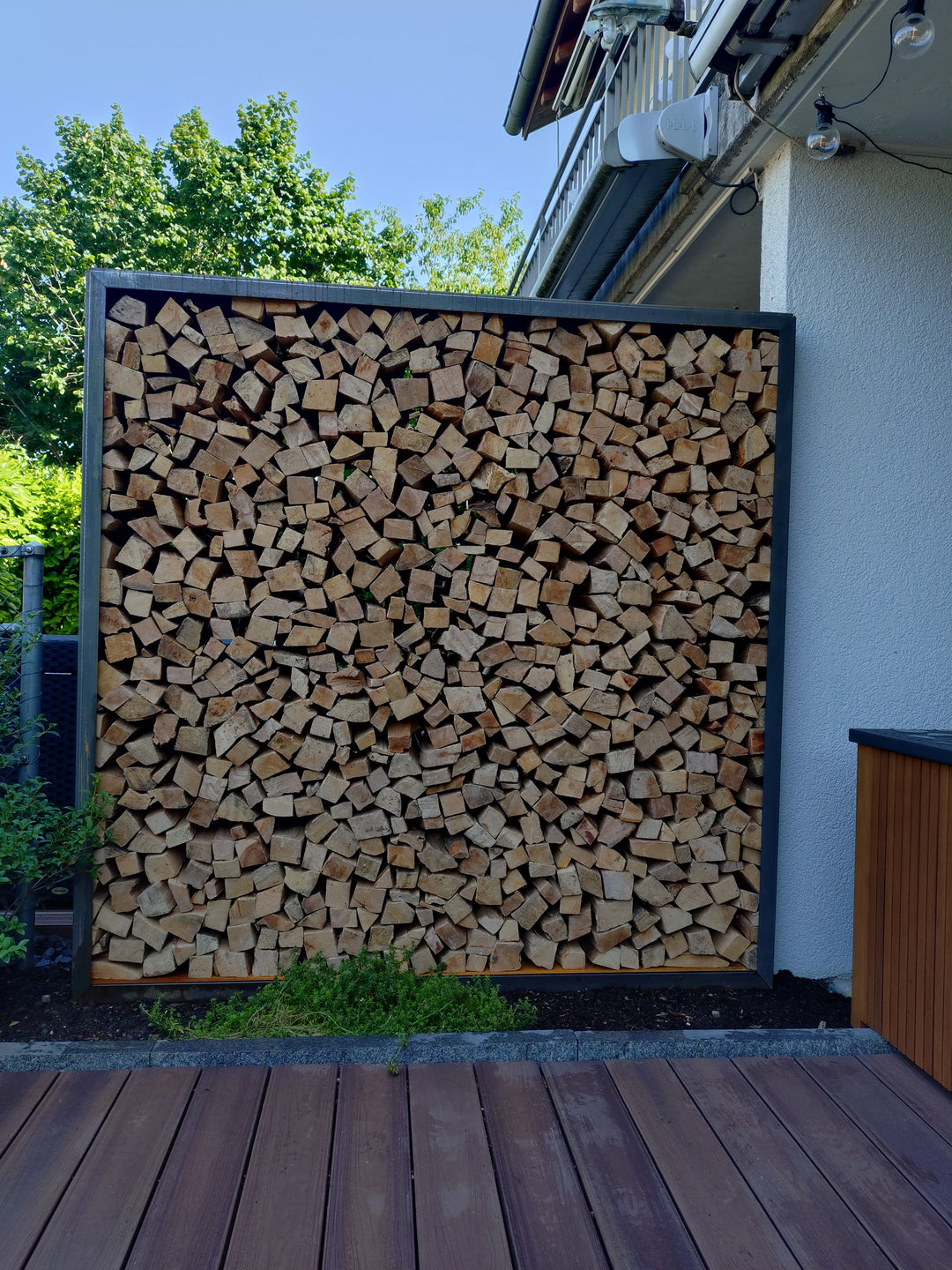 Dein Sichtschutz - Buchenbrennholz 33cm - Lieferung & Aufschichtung inklusive
